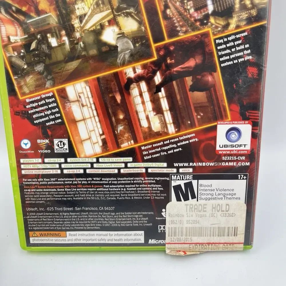Rainbow Six Vegas - Microsoft Xbox 360 Pristine Tested Authentic